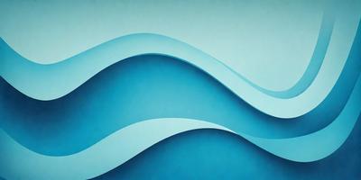 The primary subject of the image is a large, blue wave. The setting is a blue background, which creates a sense of depth and contrast. The visual style is a digital art or illustration, as the wave is depicted in a detailed and artistic manner. The dominant colors are blue and white, giving the image a calm and serene atmosphere.