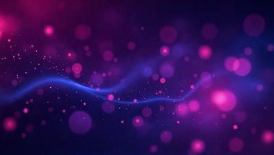 The primary subject of the image is a purple background with a swirling pattern of pink and purple lights. The setting appears to be a dark, possibly futuristic environment. The visual style is a combination of digital art and illustration, creating a unique and captivating atmosphere. The dominant colors are purple and pink, with the pink lights adding a sense of warmth and energy to the scene.