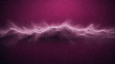 The primary subject of the image is a purple background with a dusty texture. The setting appears to be a dark room, and the visual style is a close-up of the purple background. The colors and mood of the image are predominantly purple, creating a moody and dramatic atmosphere.