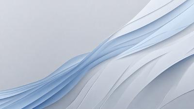 The primary subject of the image is a large, curved, and flowing wave. The wave is depicted in a white and blue color scheme, giving it a clean and refreshing appearance. The setting is a gray background, which provides a neutral and unobtrusive environment for the wave to stand out. The visual style of the image is a combination of digital art and illustration, creating a dynamic and artistic representation of the wave. The overall atmosphere of the image is one of calmness and serenity, as