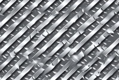 The primary subject of the image is a close-up of a silver metal surface, possibly a metal wall or a metal sheet. The setting is a room with a gray background. The visual style is a close-up of a metal surface, which gives the image a modern and industrial feel. The colors and mood are predominantly silver and gray, creating a calm and sophisticated atmosphere.