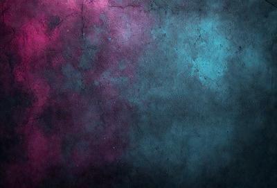 The primary subject of the image is a colorful, textured background featuring a mix of pink, blue, and purple hues. The setting appears to be a dark, moody environment, possibly a night sky or a dark room. The visual style of the image is a combination of digital art and illustration, creating a unique and artistic appearance. The dominant colors and overall atmosphere of the image are dark and mysterious, with the vibrant colors adding a sense of depth and intrigue to the scene.