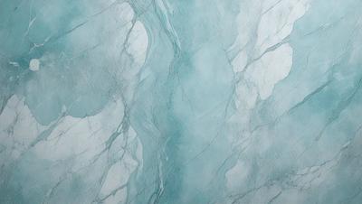 The primary subject of the image is a marble wall with a blue tint. The setting is a bathroom, and the visual style is a photo. The dominant colors are blue and white, creating a calm and soothing atmosphere.