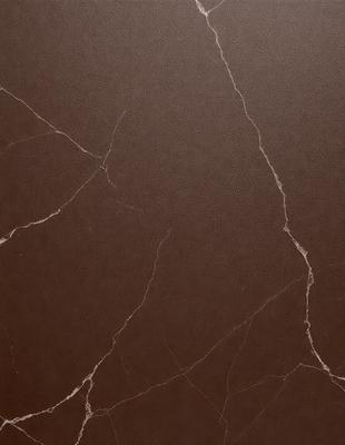 The image features a brown marble wall with a pattern of cracks and crevices. The wall appears to be made of stone, giving it a natural and textured appearance. The primary subject of the image is the marble wall, which serves as the main focus of the scene. The setting is indoors, likely in a room or a building with a stone or marble theme. The visual style of the image is a close-up of the marble wall, highlighting its unique texture and pattern. The colors and m