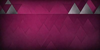 The primary subject of the image is a purple background with a geometric pattern. The setting is a wall, and the visual style is a combination of a photo and digital art. The dominant colors are purple and red, creating a bold and vibrant atmosphere.