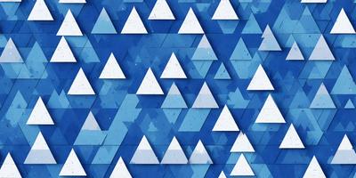 The primary subject of the image is a blue background with a pattern of white triangles. The setting is a blue background with a pattern of white triangles. The visual style is digital art, illustration, or drawing. The dominant colors are blue and white, creating a calm and soothing atmosphere.