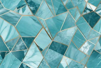 The primary subject of the image is a blue and white marble pattern. The setting is a blue and white marble wall, which serves as the background. The visual style is a combination of digital art and illustration, creating a unique and intricate design. The dominant colors are blue and white, giving the image a clean and elegant appearance.