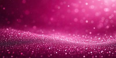 The primary subject of the image is a pink background with a pattern of pink and white glitter. The setting is a pink background, and the visual style is a close-up of the glitter pattern. The colors and mood of the image are predominantly pink and glittery, creating a visually appealing and festive atmosphere.