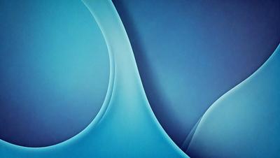The primary subject of the image is a blue and white painting of a wave. The setting is a blue background, and the visual style appears to be a digital art or illustration. The dominant colors in the painting are blue and white, creating a calm and serene atmosphere.