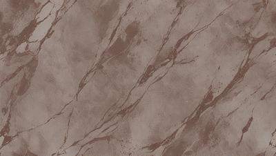 The image features a brown marble-like surface with a pattern of swirls and lines. The setting appears to be a bathroom, as the marble-like surface is a common choice for bathroom countertops. The visual style of the image is a close-up of the marble surface, showcasing its intricate patterns and textures. The colors in the image are predominantly brown, giving the surface a warm and natural appearance.