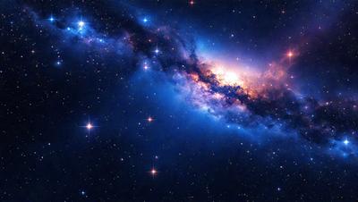 The primary subject of the image is a beautiful and colorful nebula, which is the main object, scene, or focus of the image. The setting or background of the image is a dark, star-filled sky, which provides a contrasting and dramatic backdrop for the nebula. The visual style of the image is a combination of photo and digital art, creating a stunning and realistic representation of the celestial object. The colors and mood of the image are vibrant and captivating, with