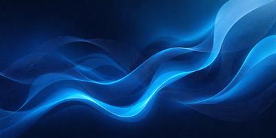 The primary subject of the image is a blue wave pattern, which is the main object, scene, or focus of the image. The setting or background is a dark blue sky, and the visual style is a digital art or illustration. The dominant colors and overall atmosphere are a combination of blue and black, creating a sense of depth and contrast.
