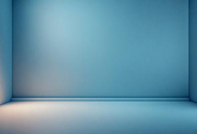 The primary subject of the image is a blue wall. The setting is a room with a blue wall, and the visual style is a photo. The dominant colors are blue, and the overall atmosphere is calm and serene.