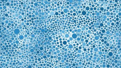 The primary subject of the image is a blue background with a pattern of blue dots. The setting appears to be a blue sky, and the visual style is a digital art or illustration. The dominant colors are blue, and the overall atmosphere is calm and serene.