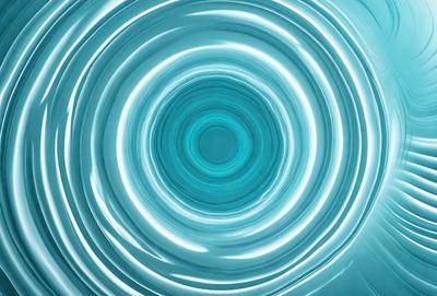 The primary subject of the image is a blue circle, which appears to be a swirling, circular pattern. The setting is a blue background, which complements the blue circle. The visual style is a close-up of the blue circle, emphasizing its swirling pattern. The colors and mood of the image are predominantly blue, creating a calm and serene atmosphere.