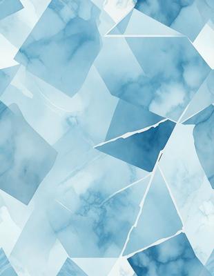 The primary subject of the image is a blue and white marble pattern. The setting is a blue and white marble wall, which serves as the background. The visual style is a digital art or illustration, creating a unique and artistic representation of the marble pattern. The dominant colors are blue and white, giving the image a clean and elegant appearance.