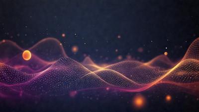 The primary subject of the image is a purple and pink wave pattern, which appears to be a digital art or illustration. The setting is a dark background, which contrasts with the vibrant colors of the wave pattern. The visual style suggests a modern and creative approach to art, with the use of digital tools to create intricate and visually appealing designs. The colors and mood of the image are lively and energetic, with the purple and pink hues evoking a sense of calmness