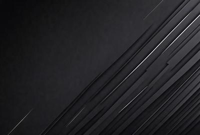 The primary subject of the image is a black background with a pattern of thin, silver lines. The setting is a dark room, and the visual style appears to be a digital art or illustration. The dominant colors are black and silver, creating a mood of sophistication and elegance.