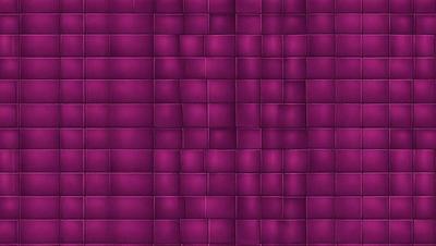 The primary subject of the image is a purple wall with a pattern of purple squares. The setting is a room with a purple wall, and the visual style is a close-up of the wall. The colors and mood of the image are predominantly purple, creating a calm and soothing atmosphere.