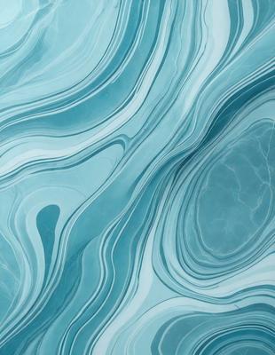 The primary subject of the image is a blue and white marbled tile, which is the main object, scene, or focus of the image. The setting or background of the image is a blue and white marbled tile, which is the environment, backdrop, or surface visible in the image. The visual style of the image is a photo, as it is a real-life photograph of the marbled tile. The dominant colors of the image are blue and white, creating a calm and soothing atmosphere.