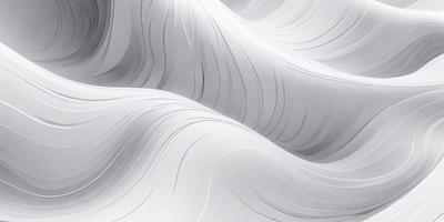 The primary subject of the image is a large, curved piece of metal, possibly a sculpture or a piece of art. The setting is a white background, which provides a clean and minimalist appearance. The visual style is a combination of digital art and illustration, as the metal piece appears to be digitally manipulated or drawn. The colors and mood of the image are predominantly white, giving it a clean and modern feel.