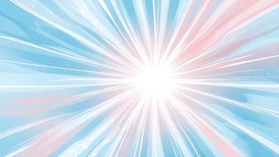 The primary subject of the image is a bright, colorful, and vibrant light source. The light appears to be a sun or a bright star, and it is surrounded by a blue and pink background. The visual style of the image is a combination of digital art and illustration, creating a dynamic and lively atmosphere. The colors and mood of the image are predominantly blue and pink, which evoke feelings of warmth, energy, and positivity.