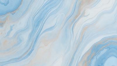 The primary subject of the image is a blue and white marbled tile. The setting is a bathroom, as the tile is placed on a wall. The visual style is a photo, capturing the intricate patterns and textures of the marbled tile. The dominant colors are blue and white, creating a clean and elegant atmosphere in the bathroom.