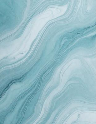 The primary subject of the image is a blue and white marbled tile. The setting is a bathroom, as the tile is placed on a wall. The visual style is a photo, capturing the intricate patterns and textures of the marbled tile. The dominant colors are blue and white, creating a calm and soothing atmosphere in the bathroom.