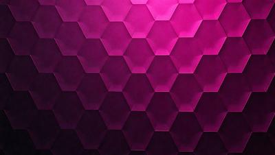 The primary subject of the image is a purple wall with a geometric pattern. The setting is a room with a purple wall, and the visual style is a close-up of the wall. The dominant colors are purple and pink, creating a warm and inviting atmosphere.