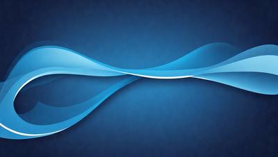 The primary subject of the image is a blue wave, which is the main object, scene, or focus of the image. The setting or background is a blue sky, and the visual style is a digital art or illustration. The dominant colors and overall atmosphere are blue and calm, creating a sense of tranquility and serenity.
