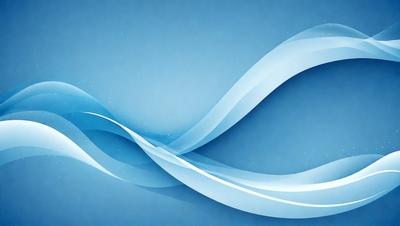 The primary subject of the image is a blue background with a white spiral design. The setting is a blue sky, and the visual style is digital art. The dominant colors are blue and white, creating a calm and serene atmosphere.