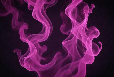 The primary subject of the image is a purple smoke or fog, which is the main object, scene, or focus of the image. The setting or background is a dark purple surface, which adds to the overall atmosphere. The visual style of the image is a digital art or illustration, as it is a purple smoke or fog that is digitally created. The colors and mood of the image are predominantly purple, creating a moody and atmospheric scene.