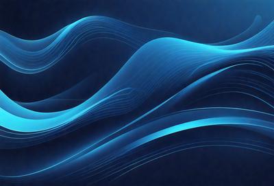 The primary subject of the image is a blue wave, which is the main focus of the scene. The wave is set against a blue background, creating a visually striking contrast. The image is a digital art piece, showcasing the artist's skill in creating a realistic and dynamic wave. The overall atmosphere of the image is serene and calming, with the blue wave evoking a sense of tranquility and relaxation.