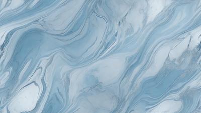 The primary subject of the image is a blue and white marbled tile. The setting is a bathroom, as the tile is placed on a wall. The visual style is a photo, capturing the intricate patterns and textures of the marbled tile. The dominant colors are blue and white, creating a calm and soothing atmosphere in the bathroom.