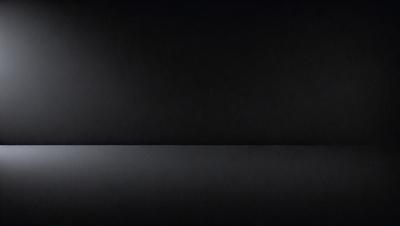 The primary subject of the image is a black wall. The setting is a dark room, and the visual style is a black and white photo. The colors and mood of the image are predominantly dark and moody, with the black wall serving as the focal point.