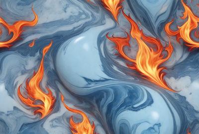 The primary subject of the image is a blue and white swirl pattern, which is the main object, scene, or focus of the image. The setting or background features a blue and white swirl pattern, which is the environment, backdrop, or surface visible in the image. The visual style of the image is digital art, as it is a digital creation. The dominant colors in the image are blue and white, creating a calm and soothing atmosphere.