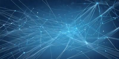 The primary subject of the image is a blue background with a pattern of white lines. The setting appears to be a night sky, with the white lines resembling stars. The visual style of the image is digital art, as it is a computer-generated pattern. The colors and mood of the image are predominantly blue and serene, creating a peaceful and calming atmosphere.