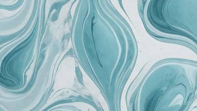 The primary subject of the image is a blue and white swirling pattern, which appears to be a painting or a digital artwork. The setting is a white background, which provides a clean and minimalist appearance. The visual style is a combination of painting and digital art, creating a unique and eye-catching design. The dominant colors are blue and white, which evoke a sense of calmness and tranquility.