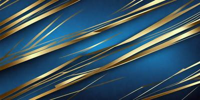 The primary subject of the image is a blue background with gold and brown accents. The setting is a blue wall with gold and brown stripes, creating a visually appealing and unique design. The visual style is a combination of digital art and illustration, giving the image a modern and artistic appearance. The colors and mood of the image are predominantly blue, gold, and brown, creating a sense of warmth and sophistication.