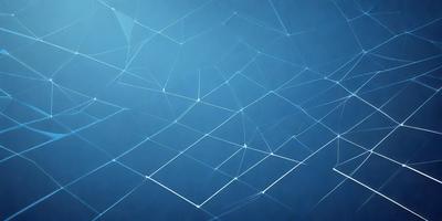 The primary subject of the image is a blue background with a pattern of interconnected lines. The setting appears to be a digital art or illustration, as the lines are intricately connected and create a visually appealing design. The visual style is a combination of a photo and digital art, as the lines are both detailed and have a digital appearance. The colors and mood of the image are predominantly blue, creating a calm and serene atmosphere.