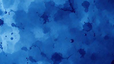 The primary subject of the image is a blue background with a few white bubbles floating in it. The setting appears to be a painting or drawing, as the bubbles are depicted in a more artistic manner than in a photograph. The visual style is a mix of digital art and illustration, creating a unique and creative atmosphere. The dominant colors are blue and white, with the blue background providing a calm and soothing mood.