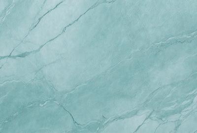 The primary subject of the image is a marble-like surface with a blue tint. The setting is a bathroom, and the visual style is a close-up of the marble tiles. The colors and mood of the image are predominantly blue, giving it a calm and serene atmosphere.