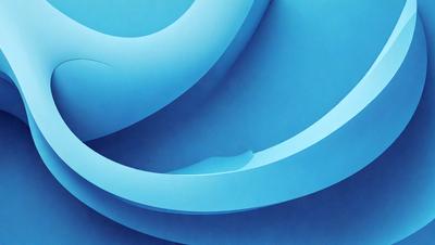 The primary subject of the image is a blue and white spiral design. The setting is a blue background, and the visual style appears to be a digital art or illustration. The dominant colors are blue and white, creating a calm and soothing atmosphere.