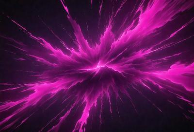 The primary subject of the image is a bright pink light, which appears to be a neon light or a purple light with a pink hue. The light is illuminating a dark background, creating a striking contrast. The visual style of the image is a close-up of the light, showcasing its vibrant color and intensity. The colors and mood of the image are predominantly pink and purple, giving it a lively and energetic atmosphere.