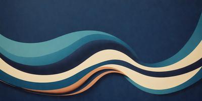 The primary subject of the image is a blue and white wave, which is the main focus of the scene. The wave is depicted as a large, curved shape, and it appears to be a digital art or illustration. The setting is a blue background, which complements the colors of the wave. The visual style gives the impression of a dynamic and flowing motion, as the wave seems to be in motion. The colors and mood of the image are predominantly blue and white, creating a sense of calmness and tran