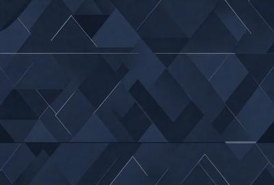 The primary subject of the image is a blue wall with a geometric pattern. The setting is a room with a blue wall, and the visual style is a patterned wallpaper. The dominant colors are blue and white, creating a calm and soothing atmosphere.