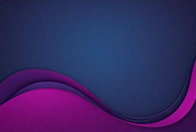 The primary subject of the image is a purple and blue wave pattern. The setting is a dark blue background, which creates a contrasting effect with the wave pattern. The visual style is a combination of digital art and illustration, giving the image a modern and artistic appearance. The dominant colors are purple and blue, which evoke a sense of calmness and tranquility.