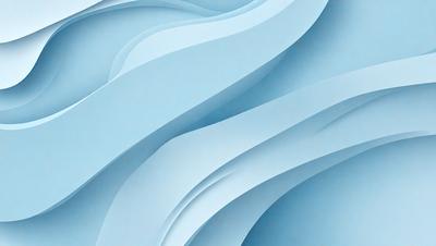 The primary subject of the image is a blue and white wave pattern. The setting is a blue background, and the visual style appears to be a digital art or illustration. The dominant colors are blue and white, creating a calm and soothing atmosphere.