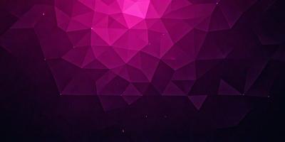 The primary subject of the image is a purple background with a pattern of triangles. The setting is a dark, purple space, which creates a moody atmosphere. The visual style appears to be a combination of digital art and illustration, as the triangles have a geometric and artistic appearance. The colors and mood of the image are predominantly purple, creating a sense of depth and intrigue.