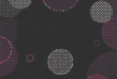The primary subject of the image is a black background with white dots. The setting is a dark room, and the visual style is a pattern or texture. The dominant colors are black and white, creating a mood of simplicity and contrast.